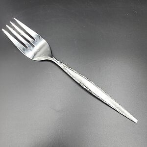Oneida Venetia serving Fork Meat fork Stainless Burnished Scroll 73457 Community